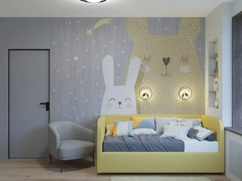 детская комната дизайн в 3ds max