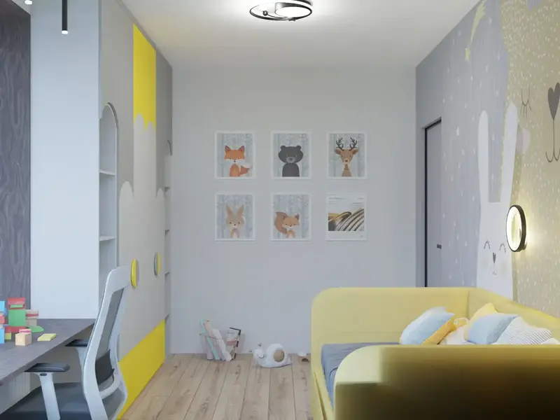 детская комната дизайн в 3ds max