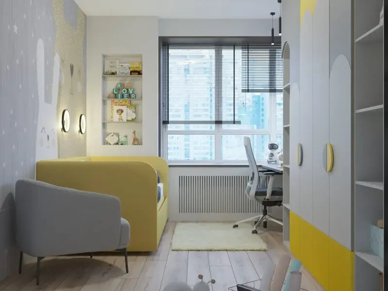 детская комната дизайн в 3ds max