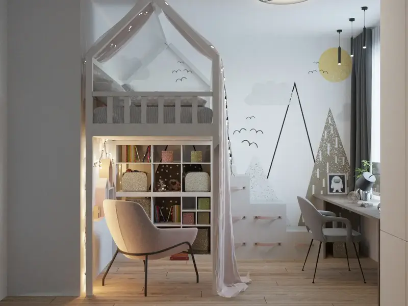 детская комната дизайн в 3ds max